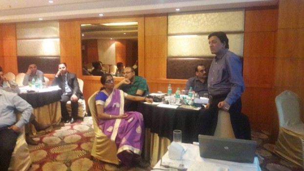 Conducting Vision & Mission workshop for Team Gravita at Jaipur.