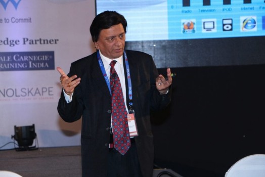 Giving a key note speech at HR Summit 2015 organised by Symbiosis Institute of Operations Management, Nashik on "Panoramic Vision of Human Capital through the lens of Technology"